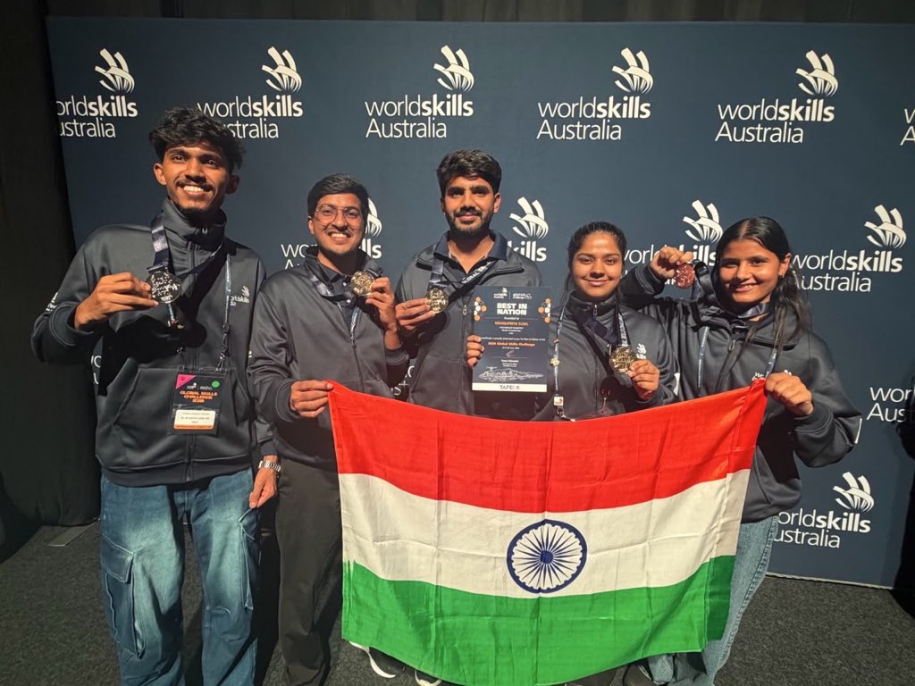 Team India Wins 5 Medals at Global Skills Challenge Australia 2026, Strengthens WorldSkills Shanghai Preparations