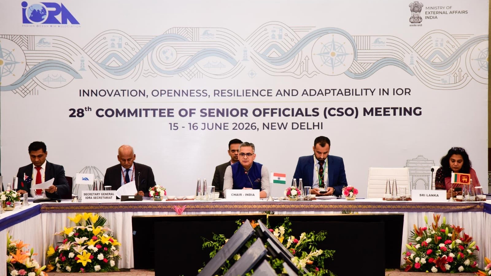 India chairs 28th IORA senior officials committee meeting, reinforces cooperation for a peaceful Indian Ocean Region