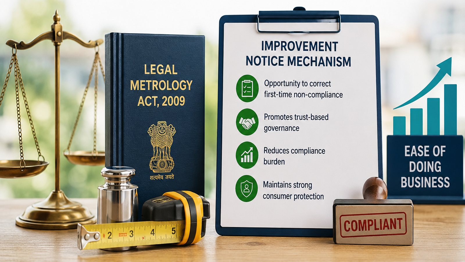 Centre introduces Improvement Notice mechanism under Legal Metrology Act to boost ease of doing business