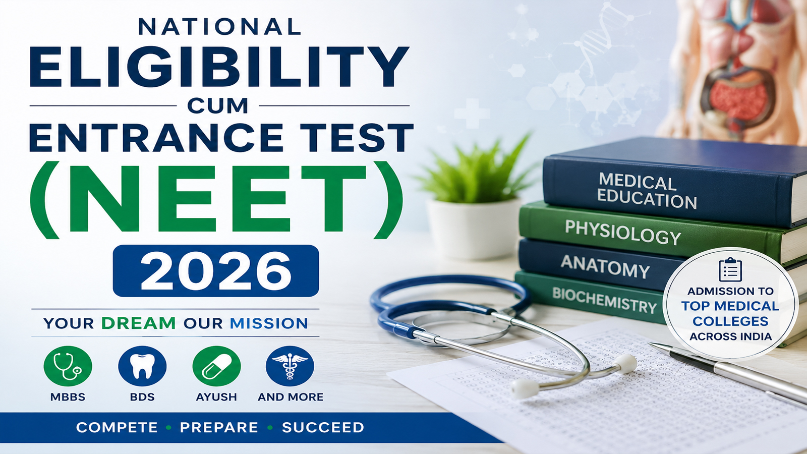 Nearly 16 lakh candidates download NEET-UG 2026 re-exam admit cards as NTA eases access ahead of June 21 test