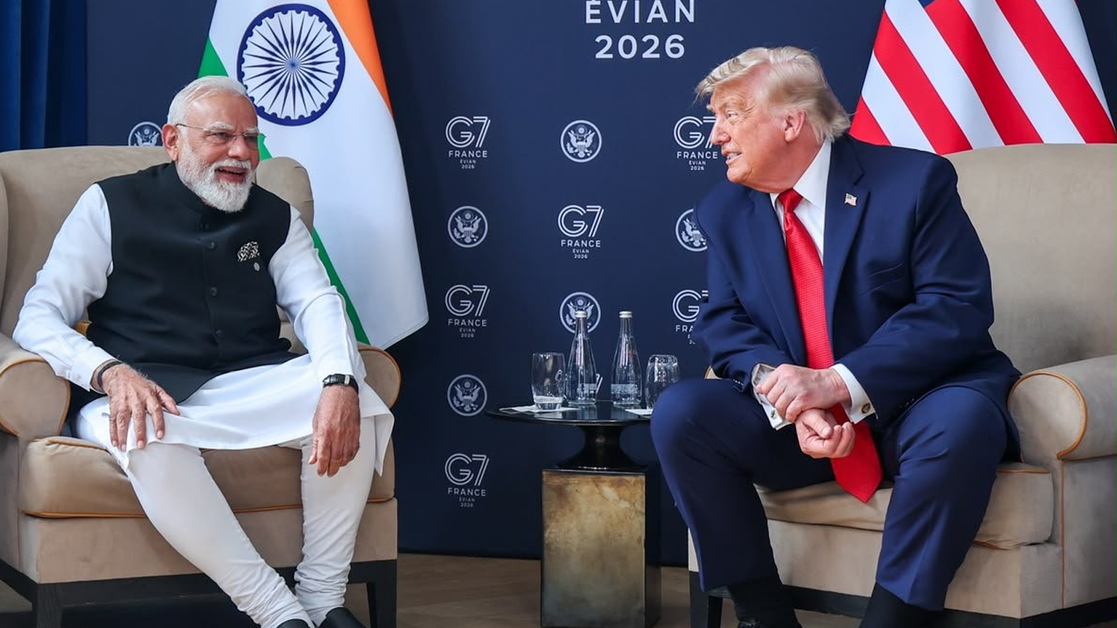 PM Modi meets US President Trump on sidelines of G7 Summit in Evian