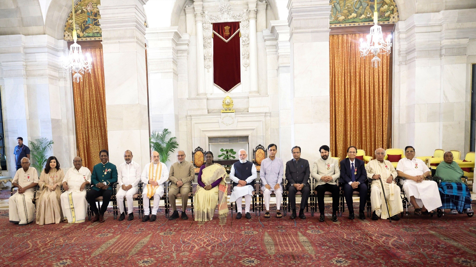 PM Modi attends Civil Investiture Ceremony-II at Rashtrapati Bhavan