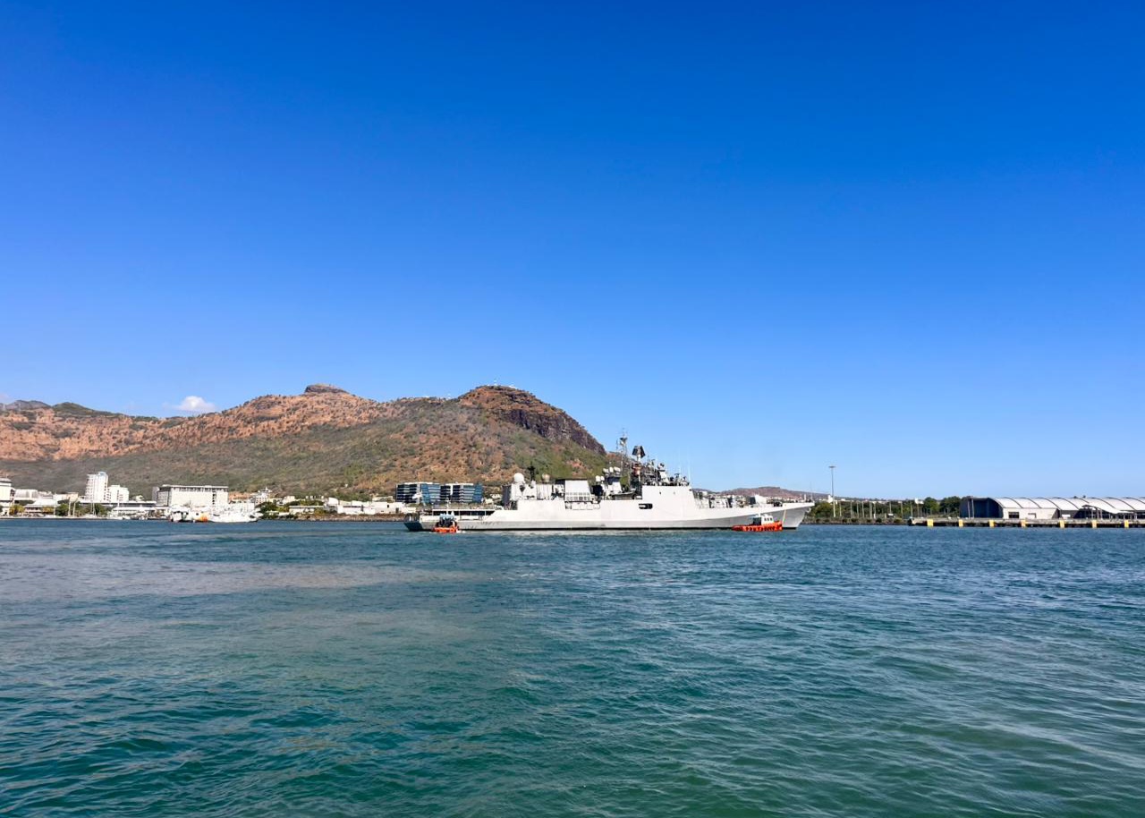 INS Tarkash docks at Port Louis as India steps up maritime engagement with Mauritius