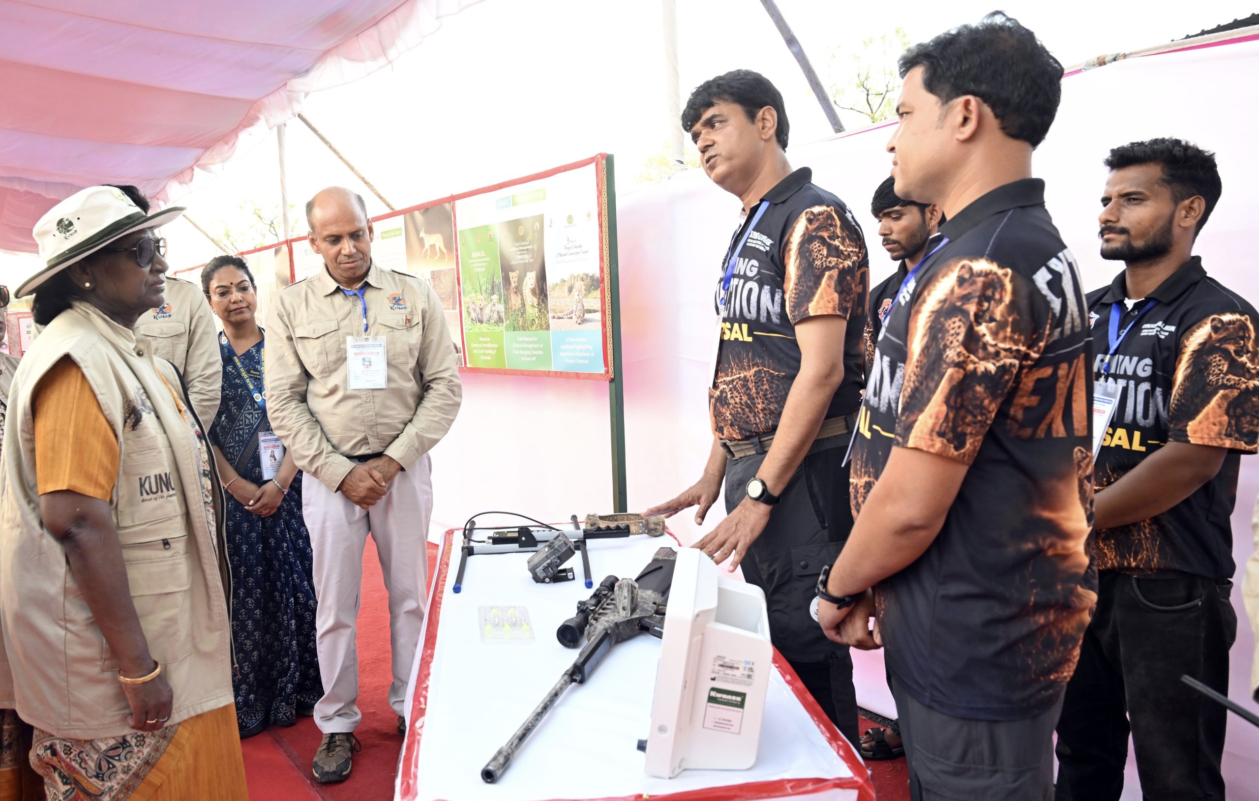 President Murmu visits Kuno National Park, reviews progress of Project Cheetah