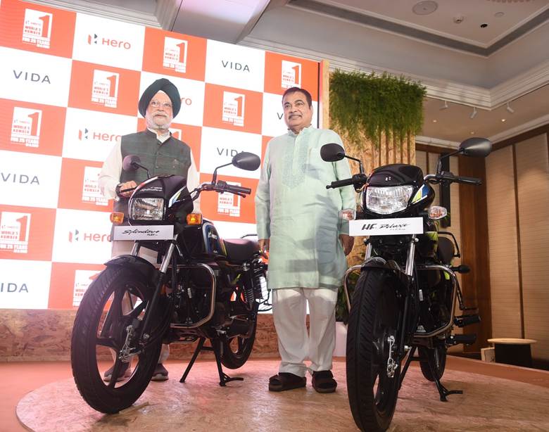 Hero MotoCorp launches flex-fuel motorcycles; Gadkari, Puri pitch biofuels as key to India’s mobility future