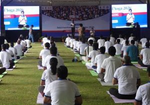 Environment Ministry celebrates Yoga Day at National Zoological Park in New Delhi