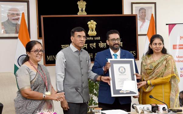 MY Bharat Sets Guinness World Record for Largest Participation in Online Quiz