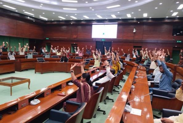 Ministry of Parliamentary Affairs holds yoga workshop ahead of International Yoga Day