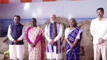 President Murmu, PM Modi visit Pahadpur village in Odisha’s Mayurbhanj