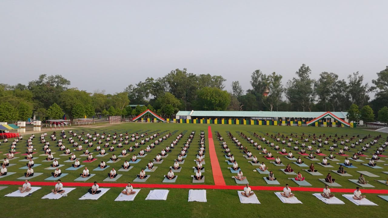 Indian Army personnel, NCC cadets join Yoga camp in Rishikesh ahead of Yoga Day