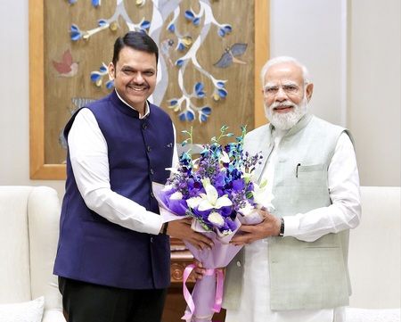PM Modi greets Maharashtra CM Devendra Fadnavis on birthday, lauds state’s growth under his leadership