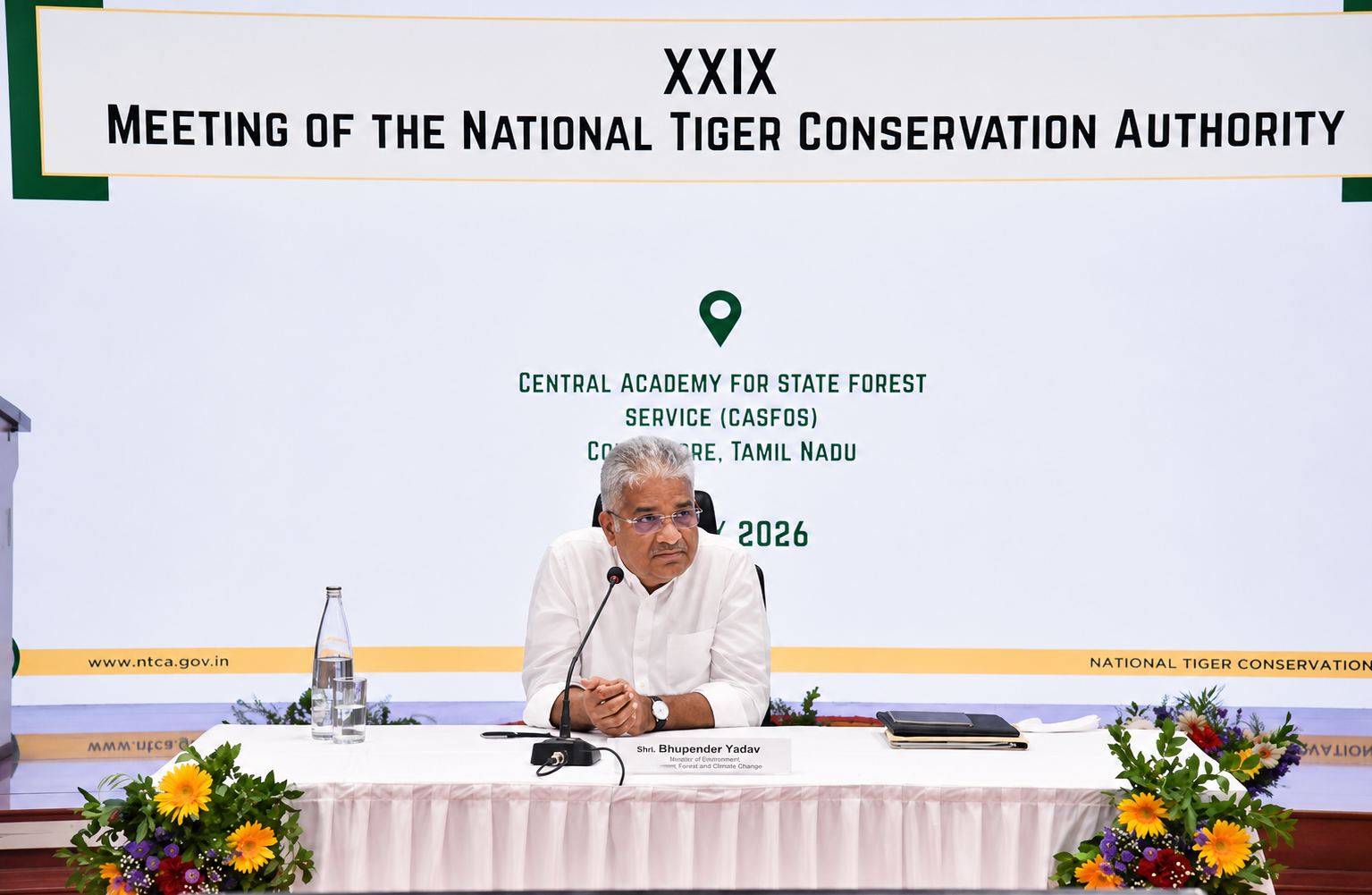 Bhupender Yadav chairs 29th NTCA meeting, reviews tiger conservation roadmap, management reforms