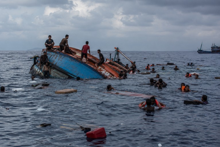 More than 500 feared dead after boats sink off Myanmar coast, UN says