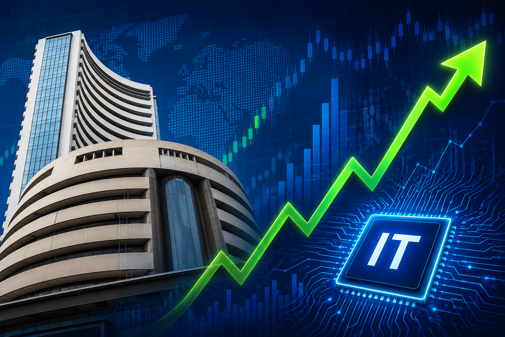 Indian Markets Open Nearly 1% Higher; IT Stocks Lead Rally
