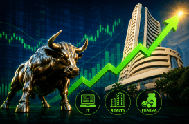 Nifty, Sensex extend gains as IT, realty and pharma stocks lead rally