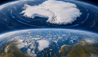 Here's why the South Pole froze over before the North Pole