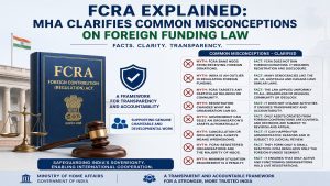 FCRA explained: MHA clarifies common misconceptions on foreign funding law
