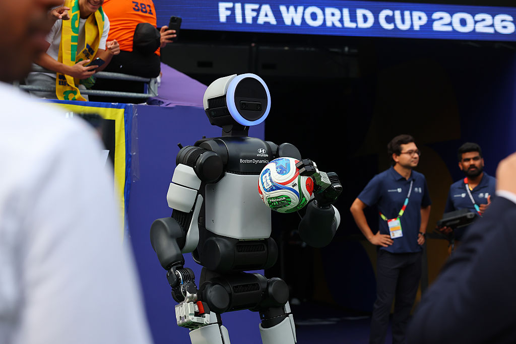 Atlas, the humanoid robot, delivers match ball at World Cup