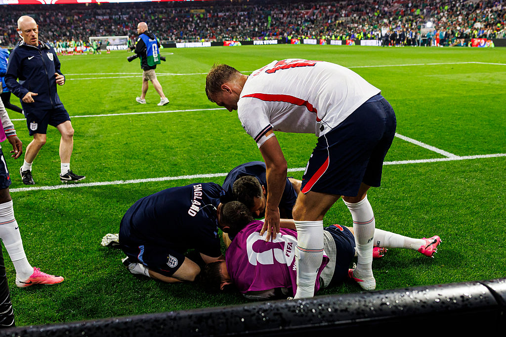 England’s Henderson hospitalised after wrist injury during World Cup celebrations