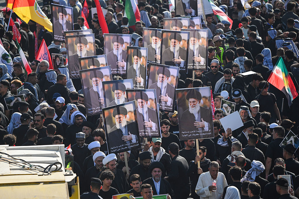 Thousands march as Khamenei’s funeral procession crosses into Iraq