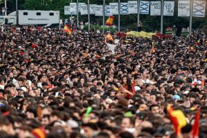 Nearly two million fans line Madrid streets as Spain celebrate World Cup triumph
