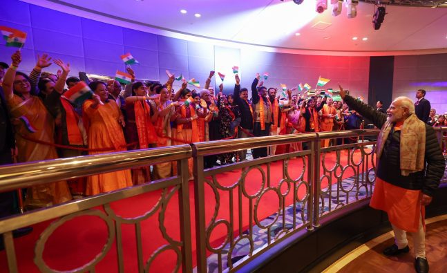 PM Modi receives rousing welcome from Indian diaspora in Melbourne