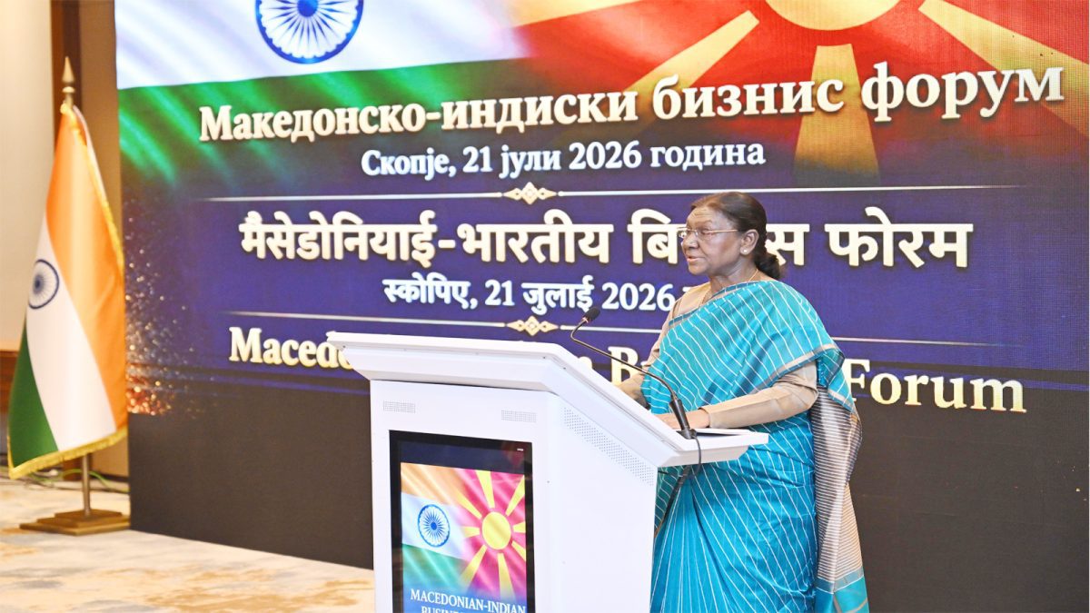 President Murmu invites North Macedonia to expand investment ties with India at Business Forum