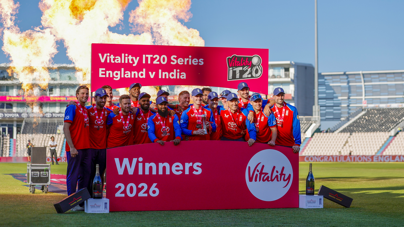 5th T20I: England beat India by 56 runs, secure 4-0 sweep, number one ranking