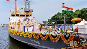 Indian Navy launches 'Machilipatnam', seventh Mahe-class anti-submarine warfare craft