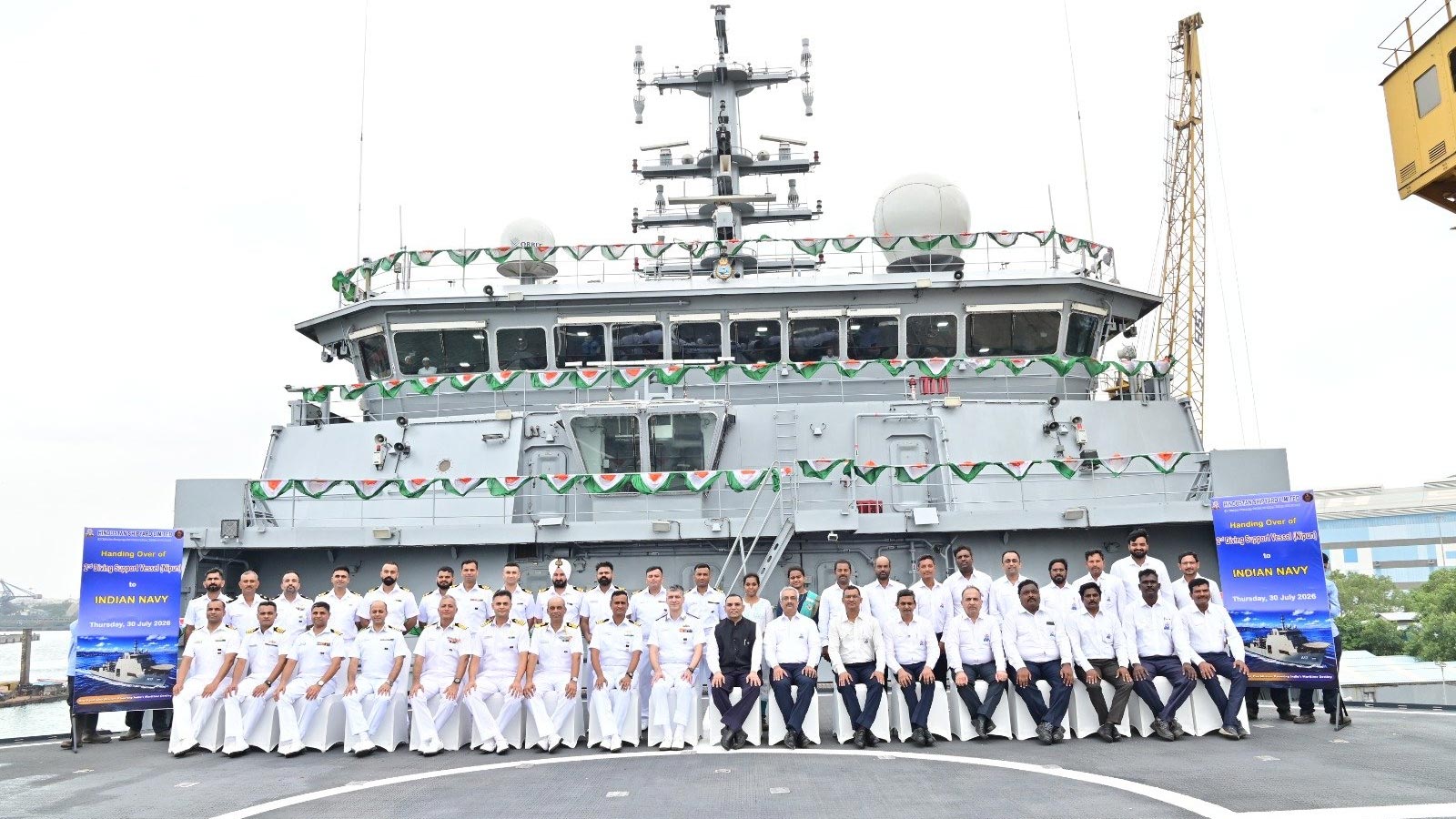 Navy inducts indigenous diving support vessel ‘Nipun’ to strengthen deep-sea rescue capabilities