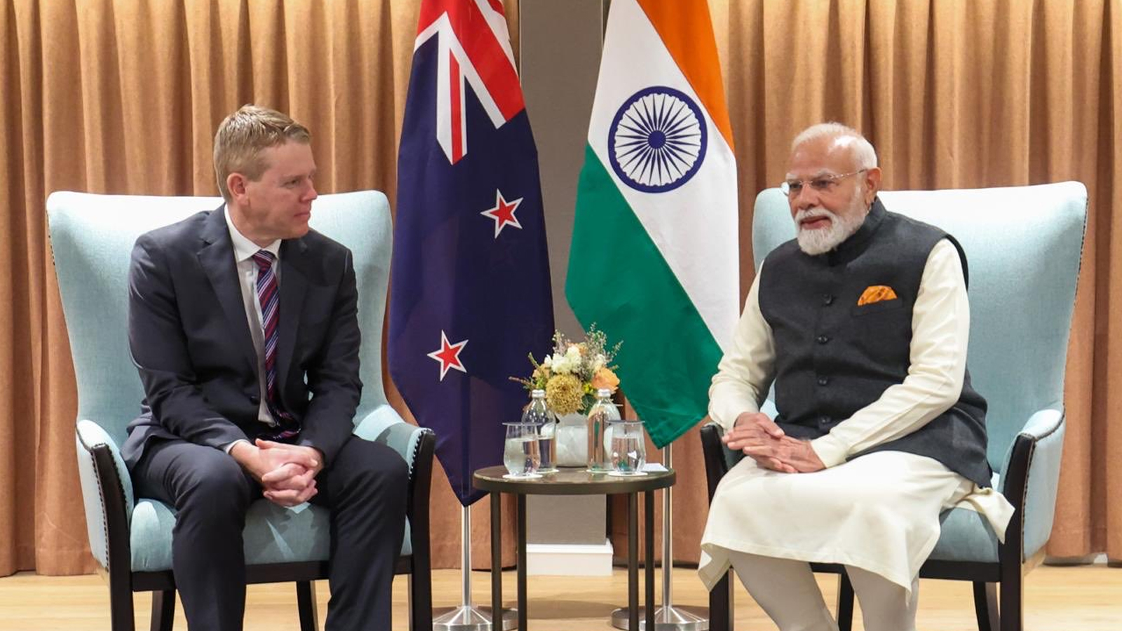 PM Modi meets New Zealand opposition leader Chris Hipkins, discusses strategic partnership