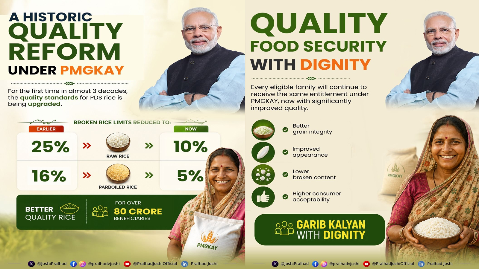 Government approves supply of better-quality rice under PMGKAY; over 80 crore beneficiaries to benefit