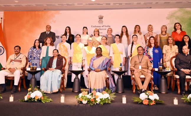 President Murmu hails Indian Diaspora's role in strengthening India-Romania ties during State Visit