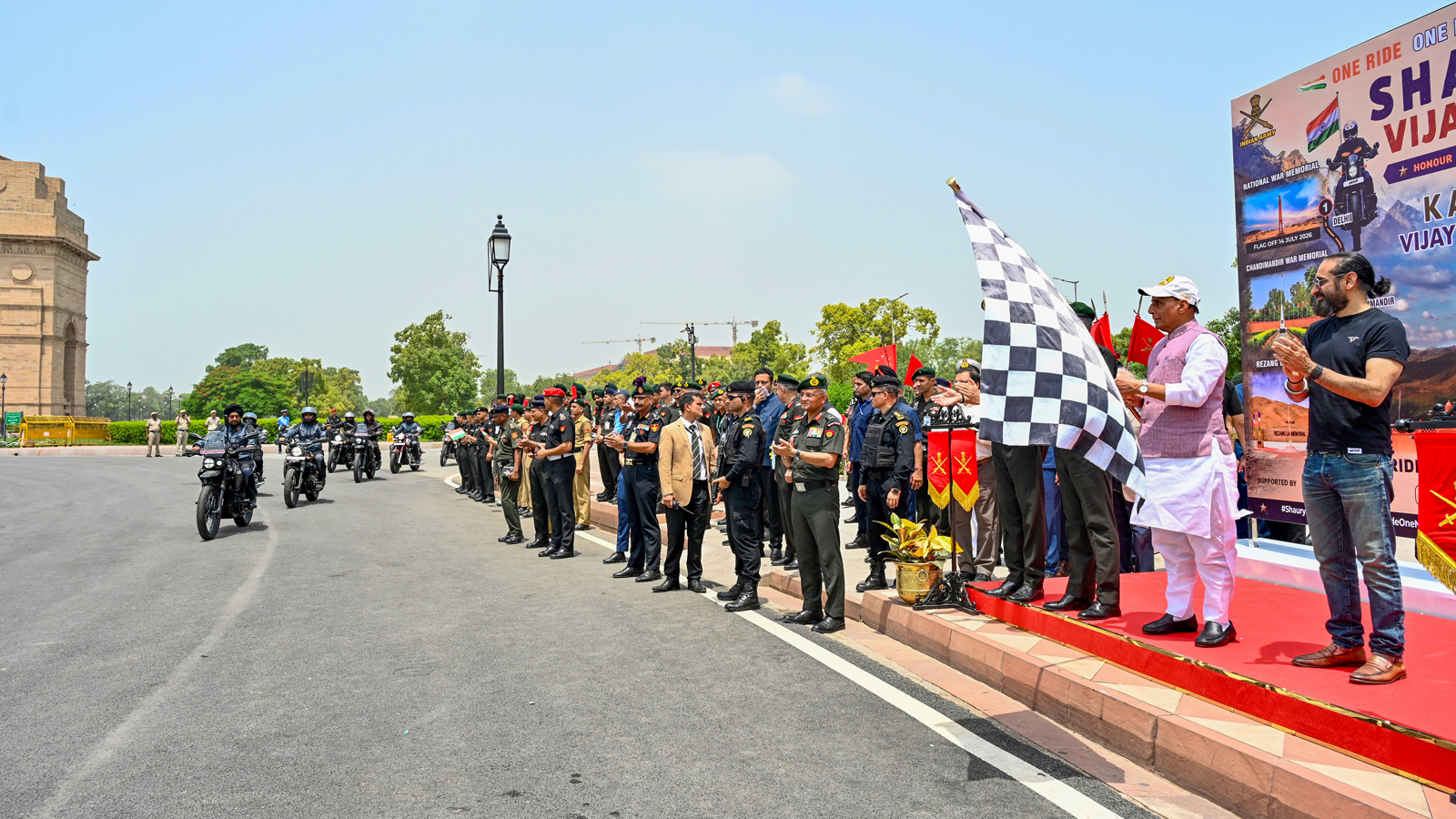 Rajnath Singh flags off ‘Shaurya Vijay Yatra’ ahead of Kargil Vijay Diwas