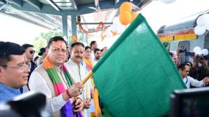 Uttarakhand CM flags off special train to Veraval on 'Somnath Swabhiman Parv'