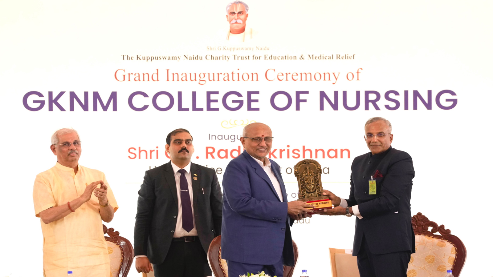 Vice President Radhakrishnan inaugurates GKNM College of Nursing, calls for stronger healthcare workforce to achieve Viksit Bharat