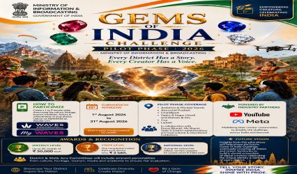 I&B Ministry launches ‘Gems of India’ Challenge to discover grassroots digital creators