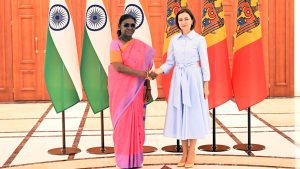 President Murmu holds talks with Moldova's President Maia Sandu during historic first visit