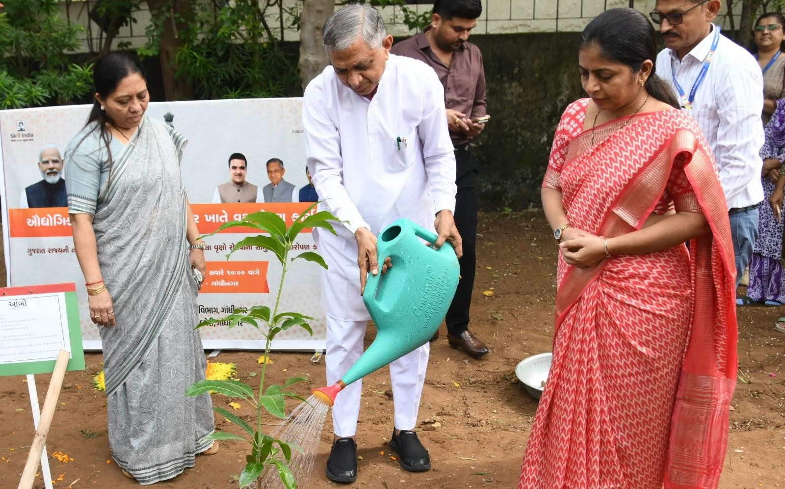 Over 10,000 saplings planted across 289 government ITIs in Gujarat