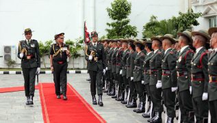 Army Chief General Dhiraj Seth receives Guard of Honour in Nepal