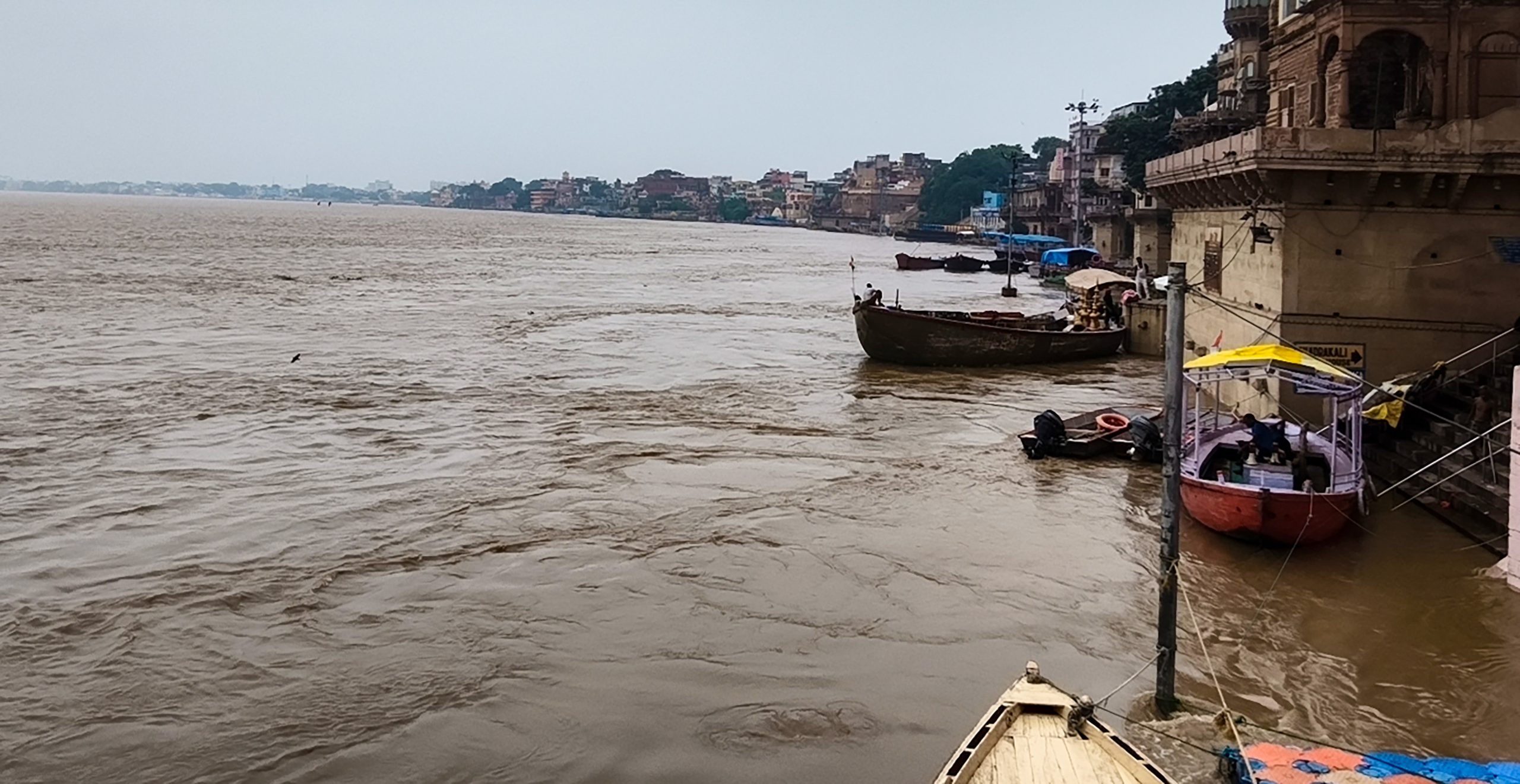 Ganga water level in Varanasi approaches danger mark; boat operations suspended