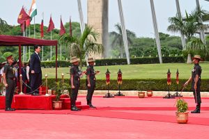 Japanese Defence Minister Shinjiro Koizumi Inspects Guard of Honour in Presence of Rajnath Singh