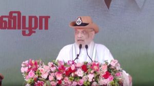 Amit Shah presents President’s Colours to Puducherry Police, hails force for valour and dedication