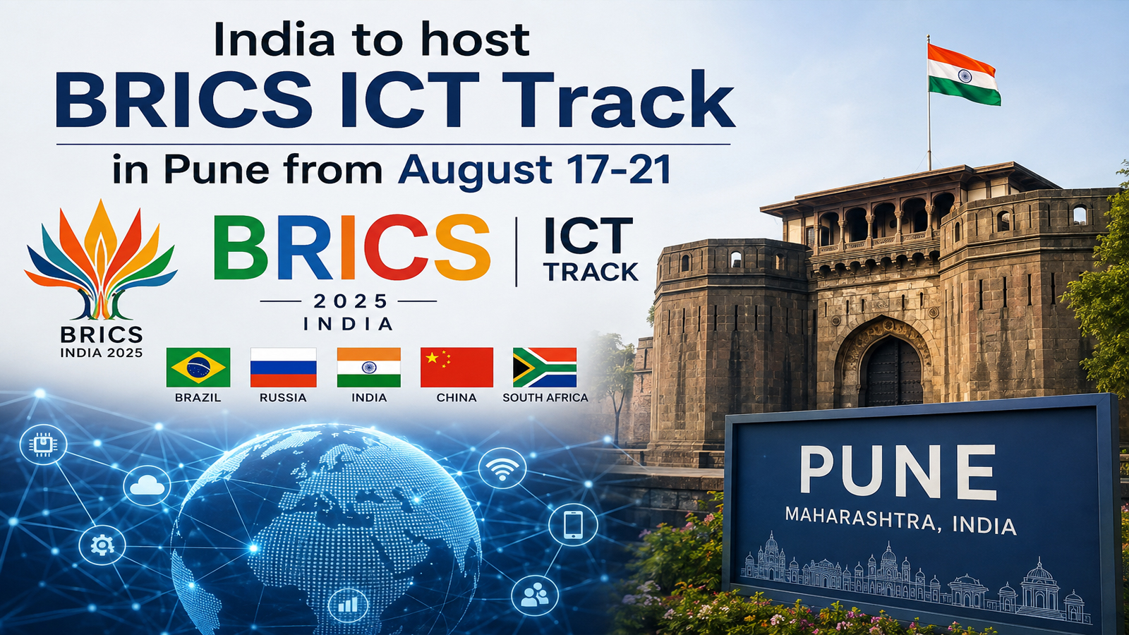 India to host BRICS ICT Track in Pune from August 17-21