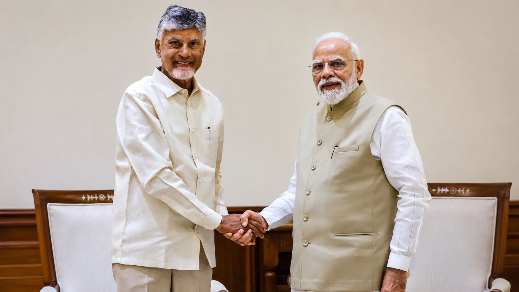 ‘India Fortunate to Have Tested Leadership’: Andhra CM Naidu Praises PM Modi at Bhogapuram Event