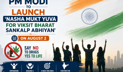 PM Modi to Launch ‘Nasha Mukt Yuva for Viksit Bharat Sankalp Abhiyan’ on August 2