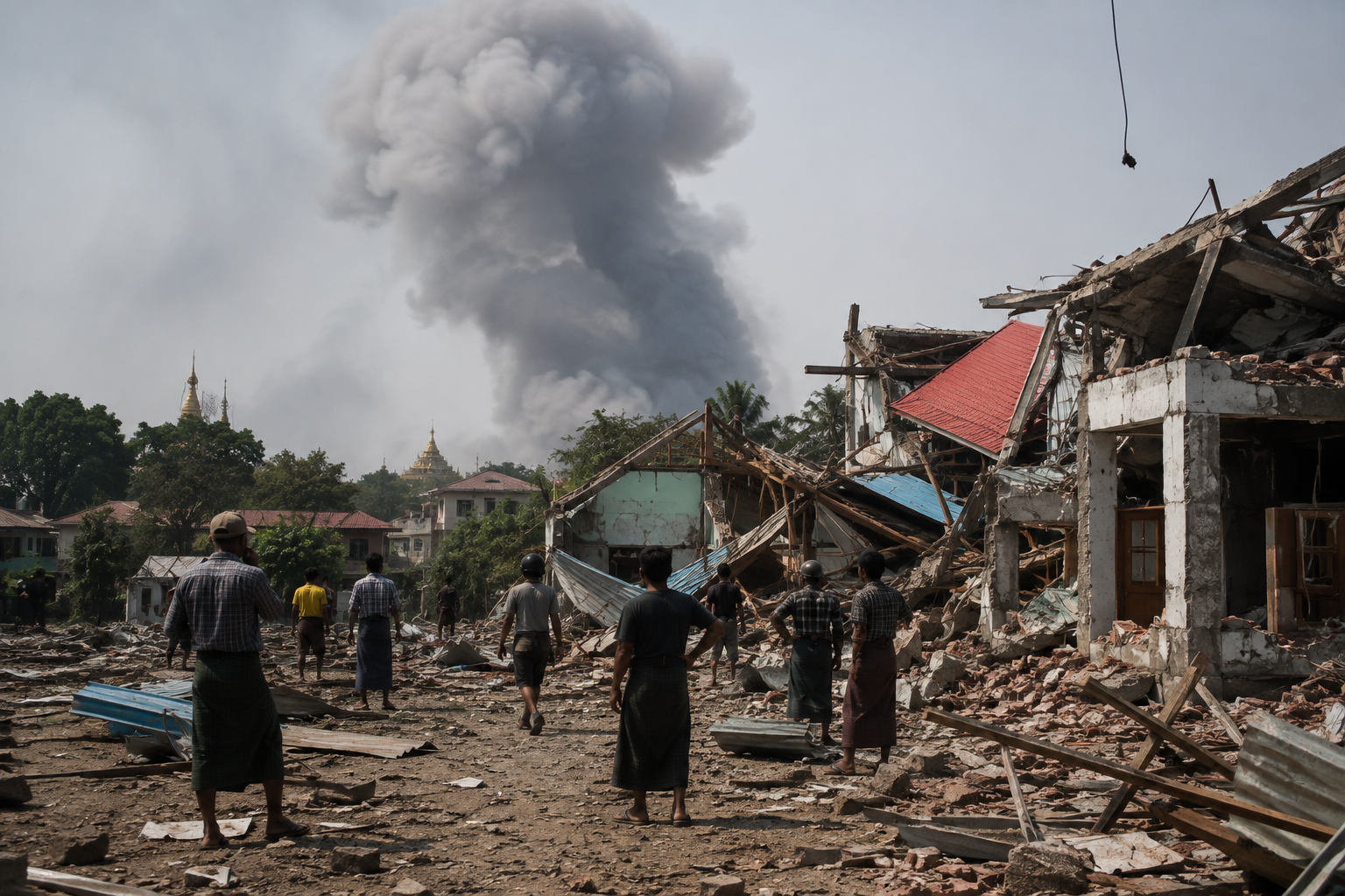 Myanmar military intensified air attacks and abuses during election, UN investigators say