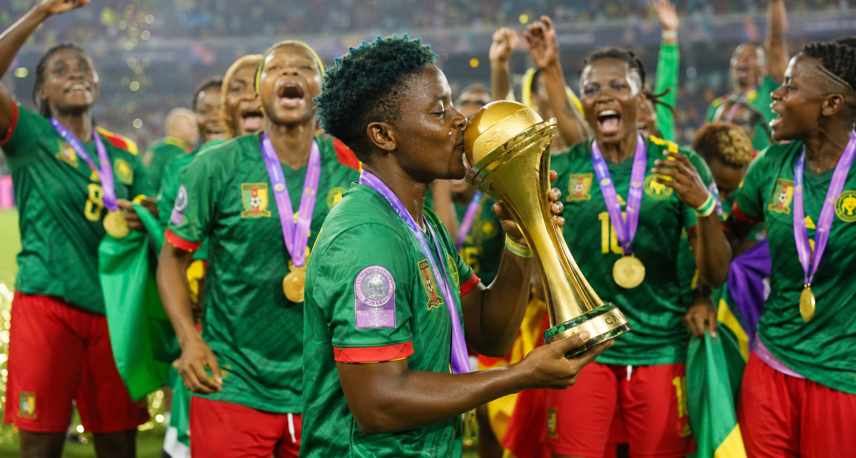Ngah’s double leads Cameroon to maiden Women’s Cup of Nations title