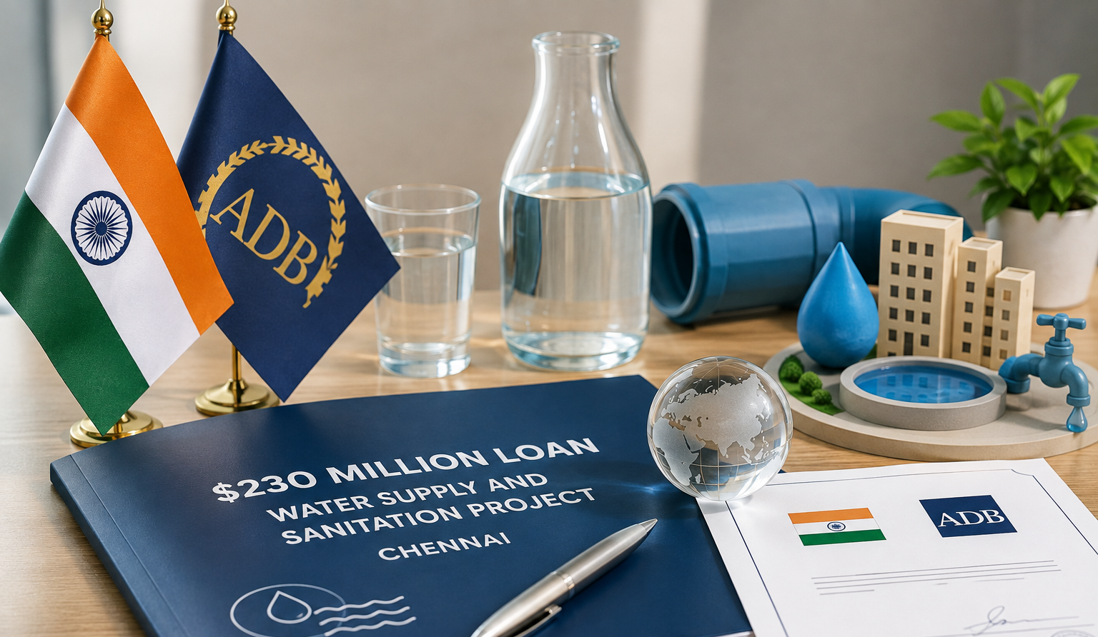 India, ADB Sign $230 Million Loan to Modernise Water Supply and Sanitation in Chennai