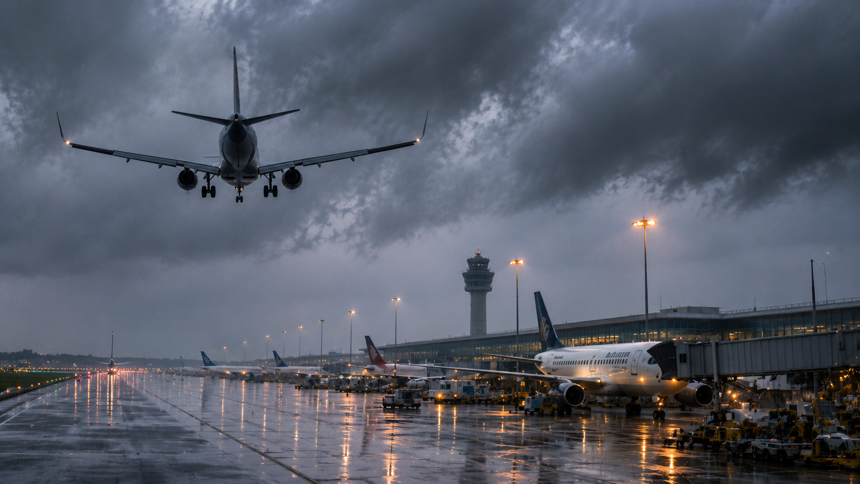Delhi airport sees 15 flight diversions due to bad weather